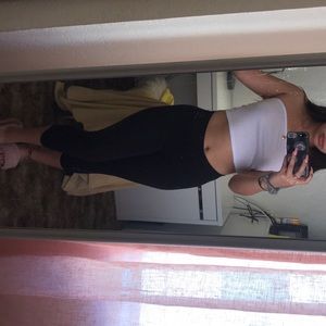 White cropped tube top Nasty Gal